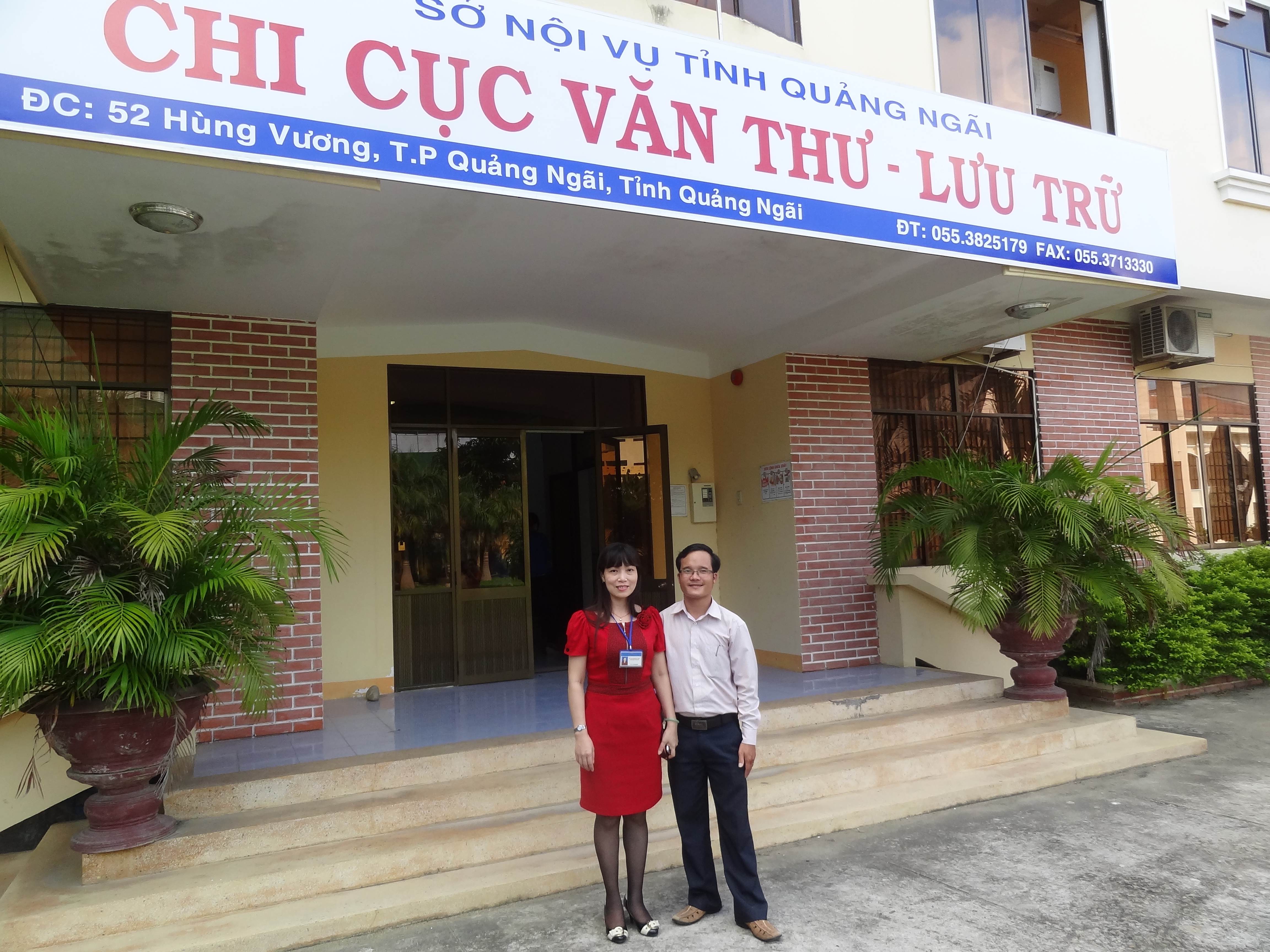 Làm việc với Chi cục Văn Thư, Lưu trữ tỉnh Quảng Ngãi